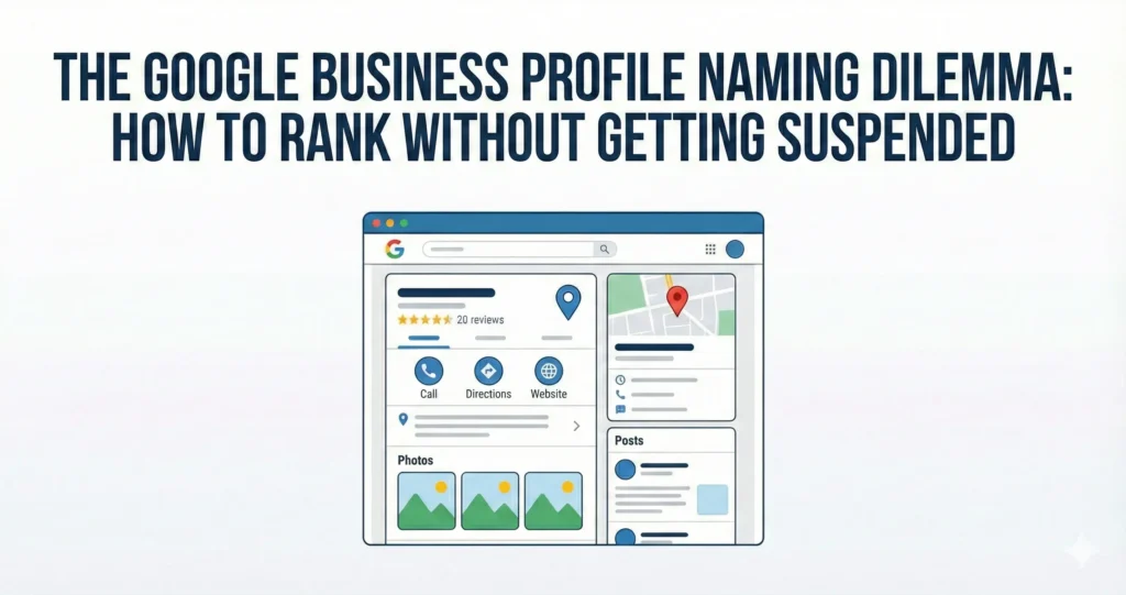 The Google Business Profile Naming Dilemma How to Rank Without Getting Suspended