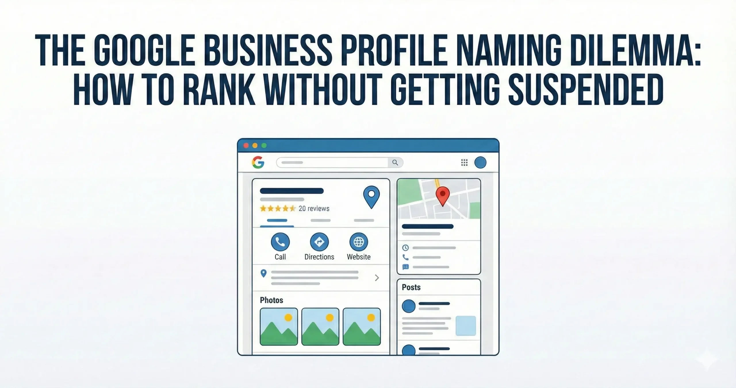The Google Business Profile Naming Dilemma How to Rank Without Getting Suspended